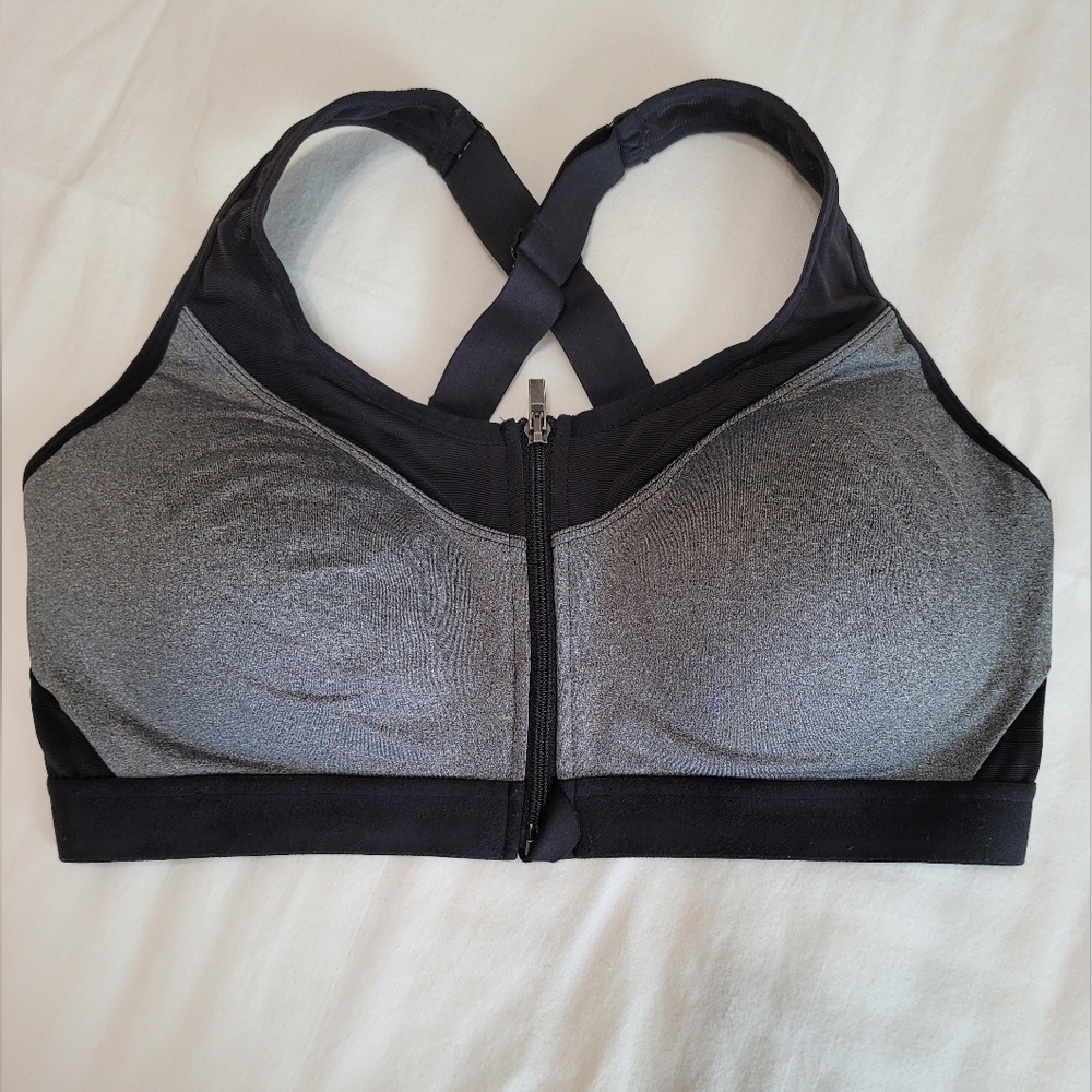 Avia Zip Front High Support Sports Bra, Sz XL (A-C), EUC
